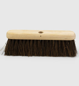 14P - 12" Stiff Wooden Broom (Head Only)