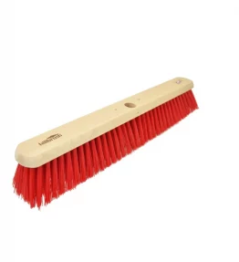 H7/5 - 24" Medium Red PVC Platform Broom (Complete)