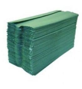 C/Fold Hand Towels - Green (x2600)