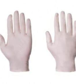 Clear Latex Gloves - Powdered (x100)