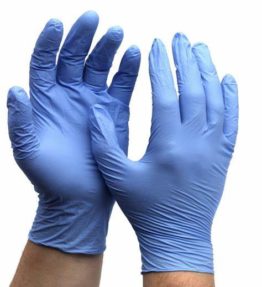 Blue Nitrile Gloves - Powder Free (x100)